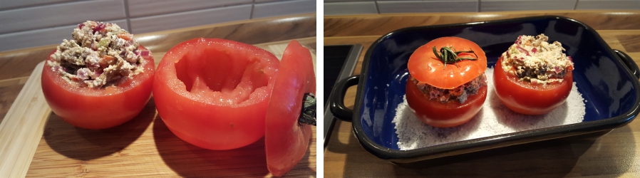 Gefüllte Tomaten für Gyros