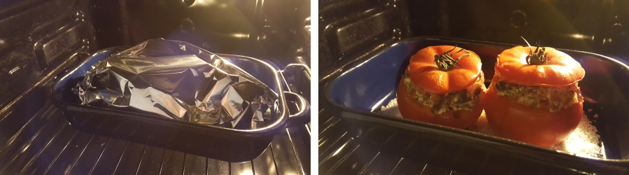 Gefüllte Tomaten im Backofen