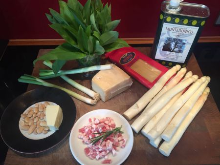 Frühlingsspaghetti Zutaten