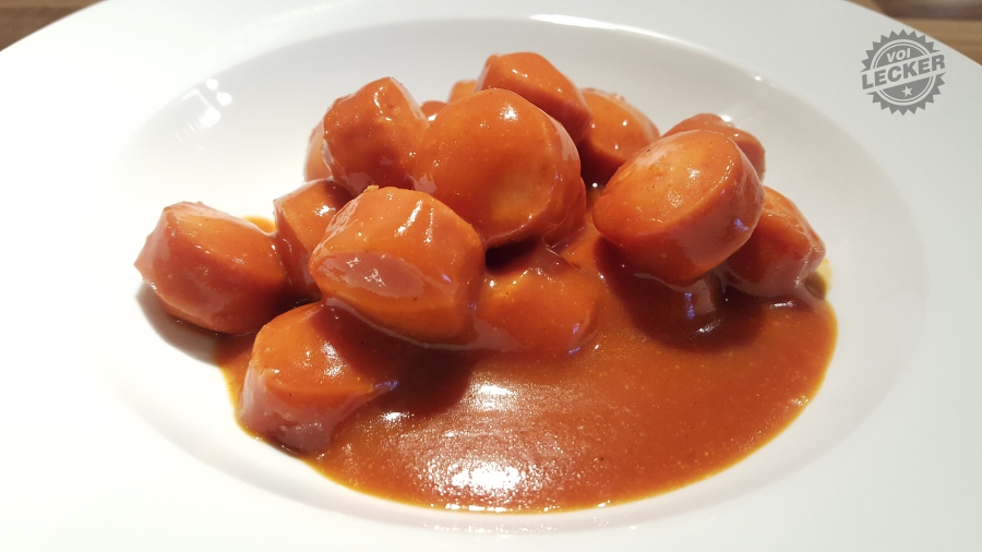 CurryKing auf weissem Suppentelller