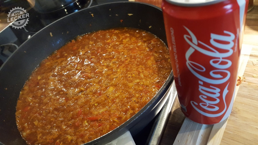 Currywurst Rezept mit Cola Schritt 4