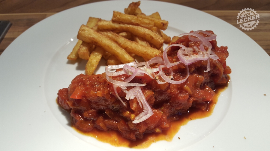 Curry Wurst Rezept - Angerichtet