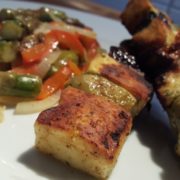 Gegrillte Grillkäse Spieße von GAZI