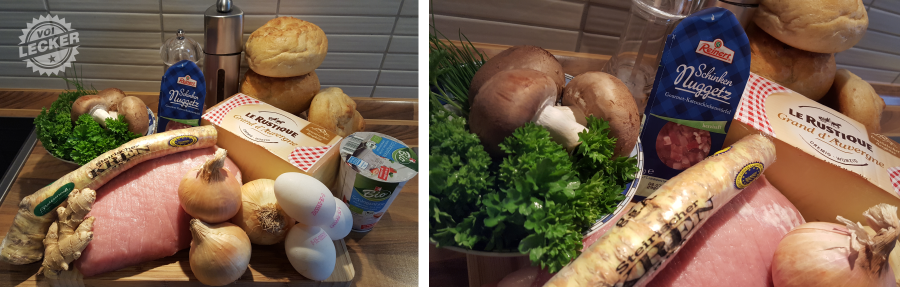 Zutaten für Käseknödel