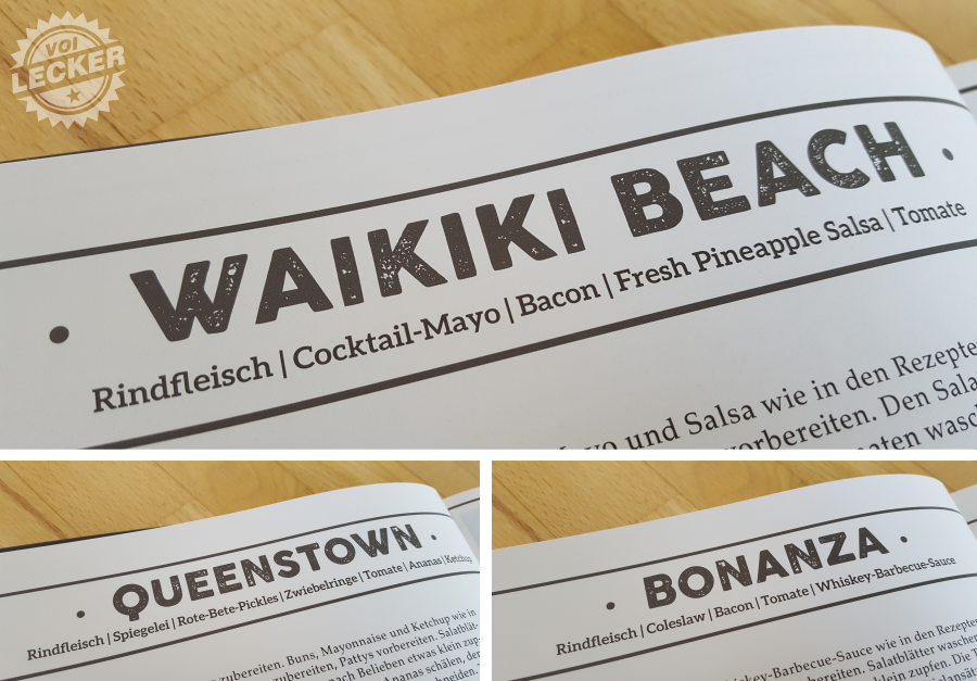 Coole Burger Namen im Burger Gold