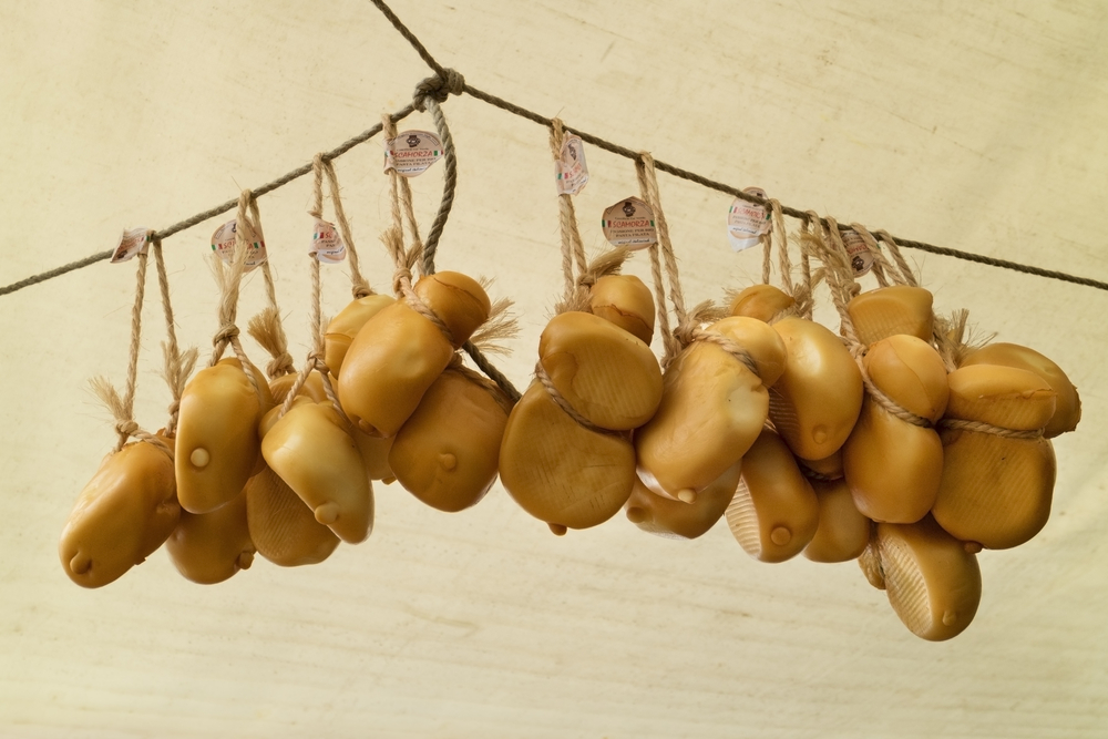 Scamorza Käse aus Trentino