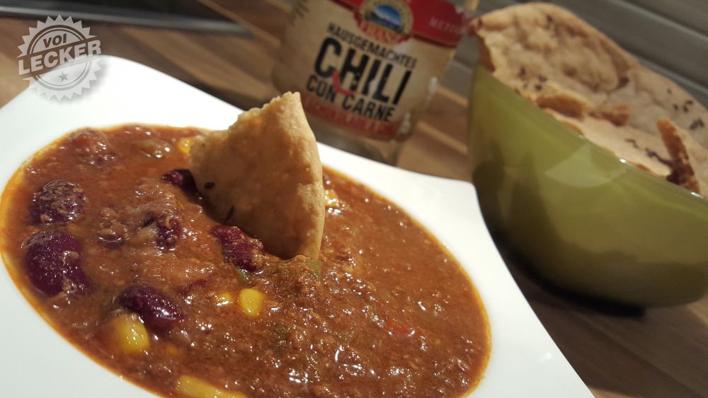 Chili con Carne mit Schüttelbrot