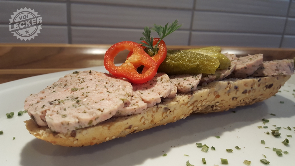 Selbstgemachte italienische Kräuterwurst