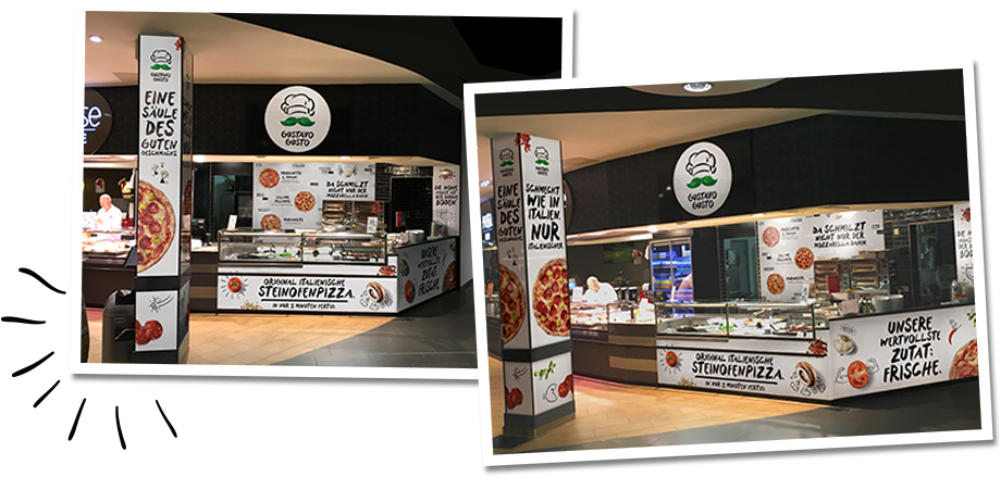 Gustavo Gusto Pizza Stände