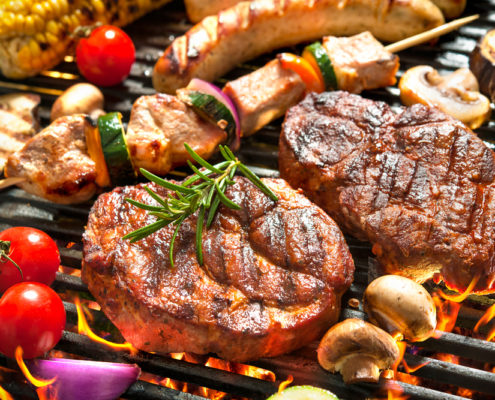 Herren des Feuers Grillgut