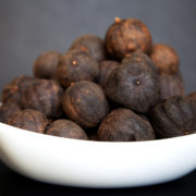 Black dried Lime or Lemon. Spice used in Middle Eastern dishes Loomi