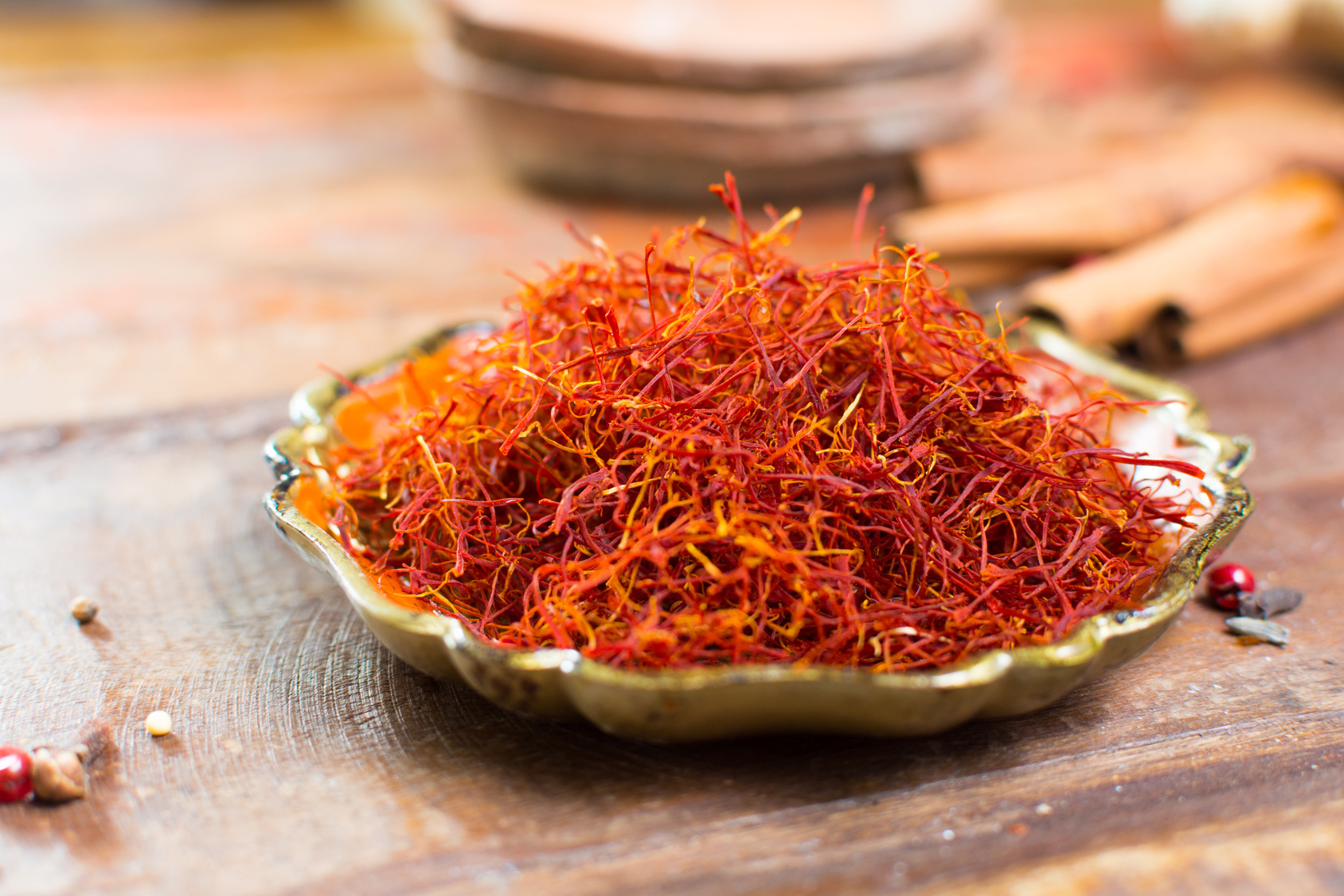 Real red dried saffron spice, tasty ingredient for many dishes - VOI ...