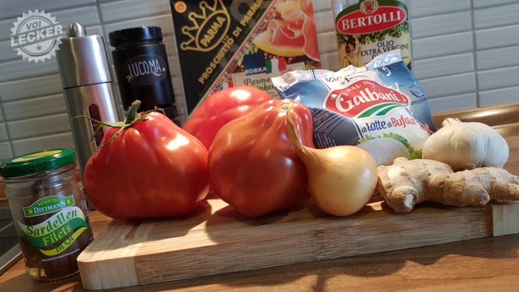 Zutaten für gefüllte Tomaten