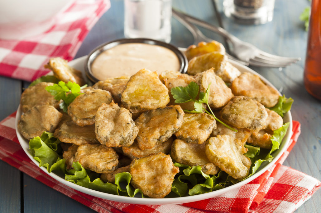 Fried Pickles mit Dip