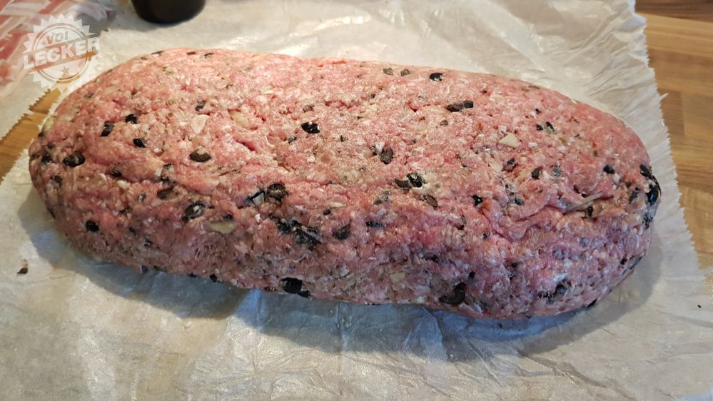 Bacon Bomb Pizza-Style roh