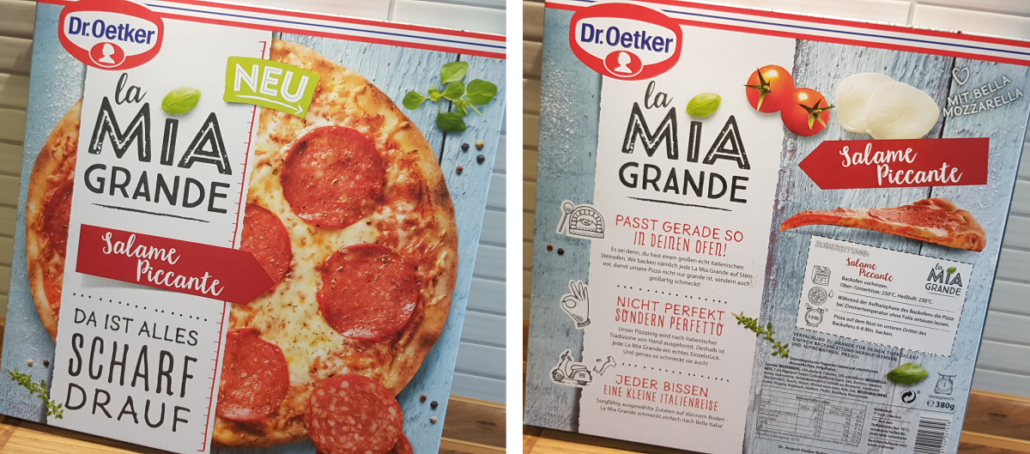 La Mia Grande Pizza von Dr. Oetker - Tiefkühl Pizza wie ...