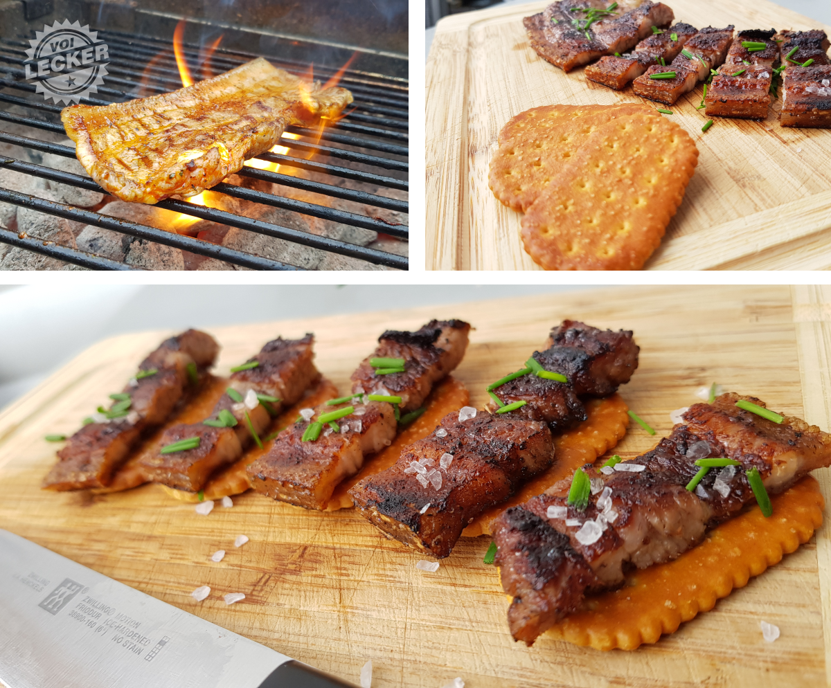 Grillfleisch mit LaugenCracker