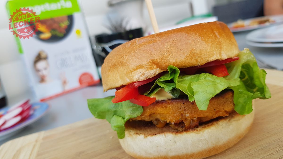 Veggie-Burger mit Maispatty