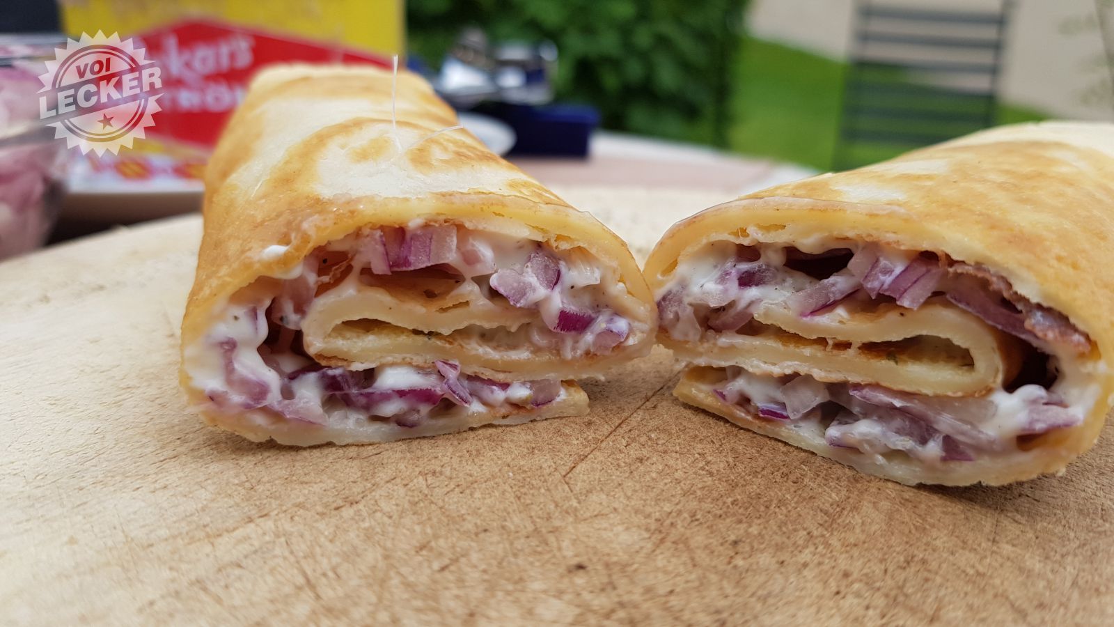 Aufgeschnittener Surströmming Wrap