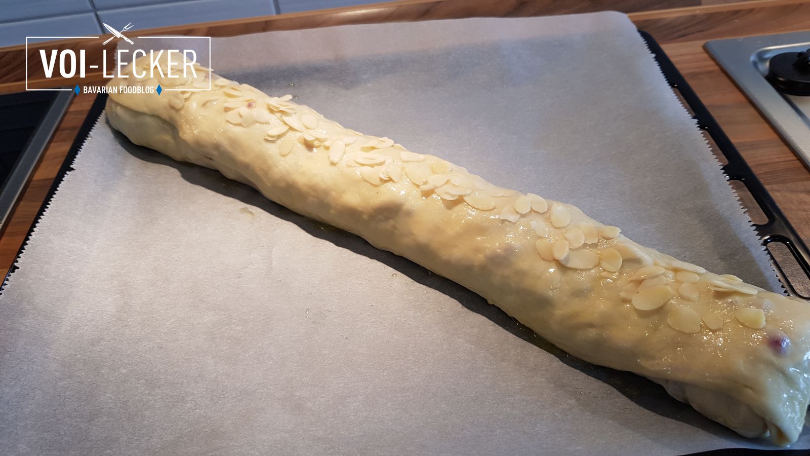 Apfelstrudel vor dem Backen