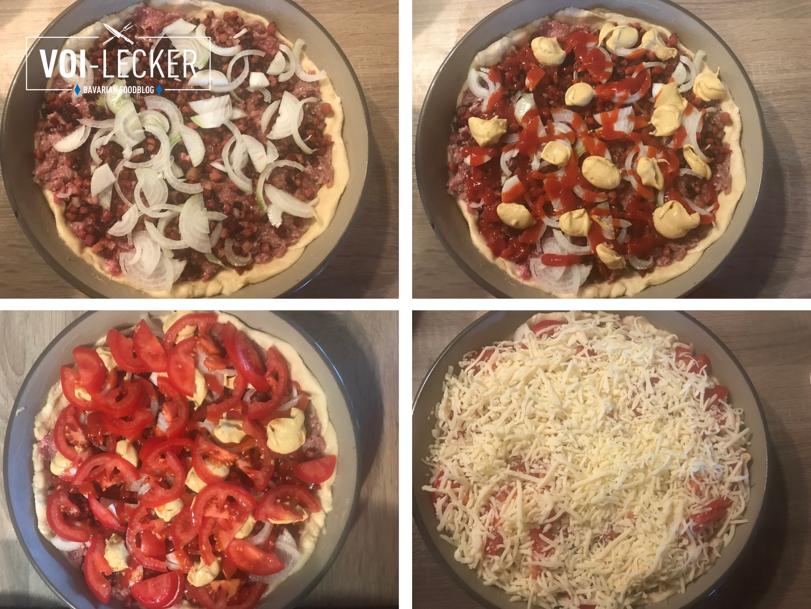 Ofen-Cheeseburger Zubereitung