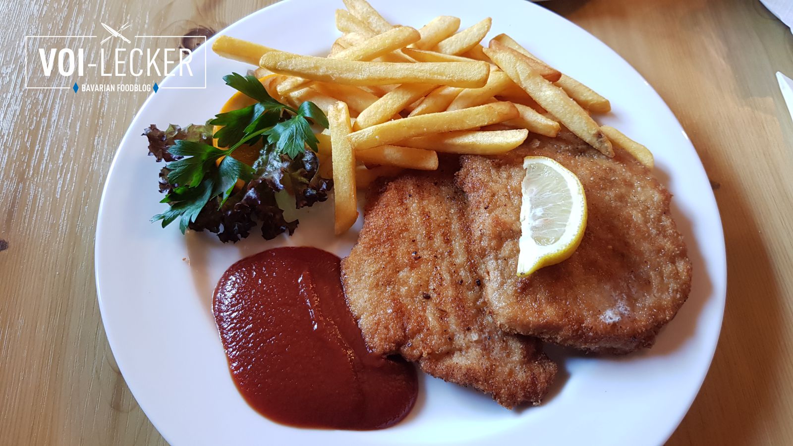 Schnitzel mit Pommes
