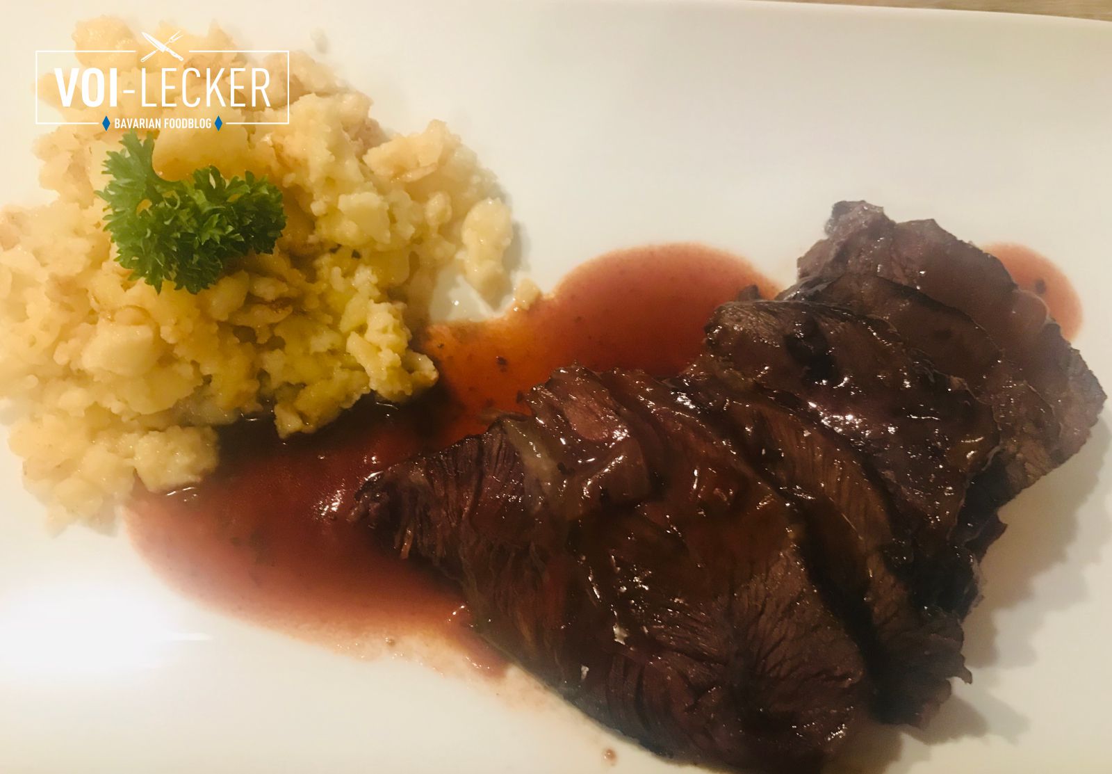 geschmorte Ochsenbacken mit Spätzle