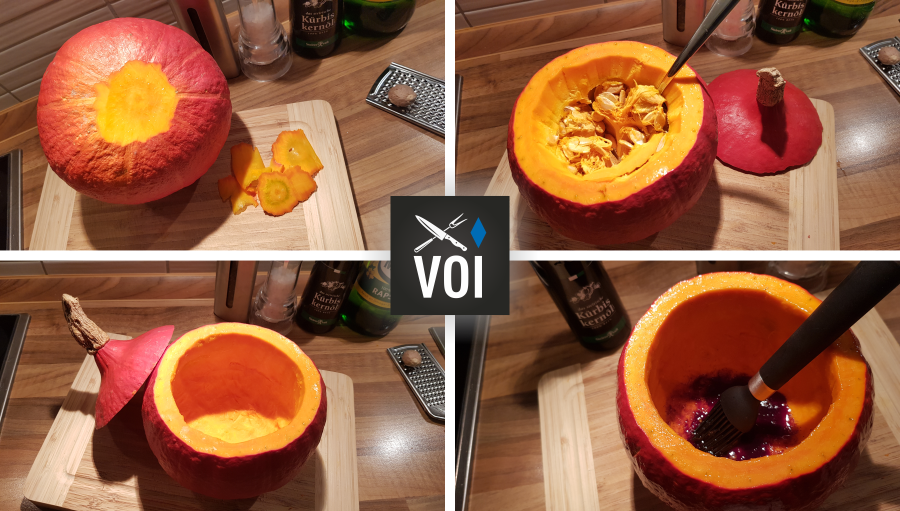 Zubereitung Ofenkürbis