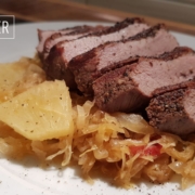 Entenbrust-Ananaskraut-05 gebratene Ente