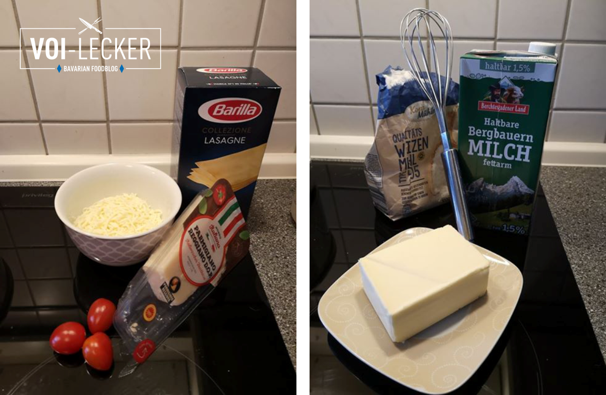 Zutaten für Garfield Lasagne