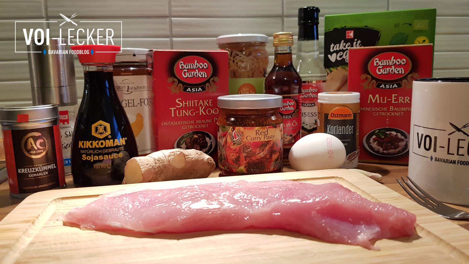 Zutaten für Pekingsuppe