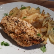 Hühnerbrust mit Ofenfenchel und Kartoffelstampf