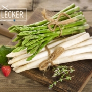 Grüner und Weißer Spargel