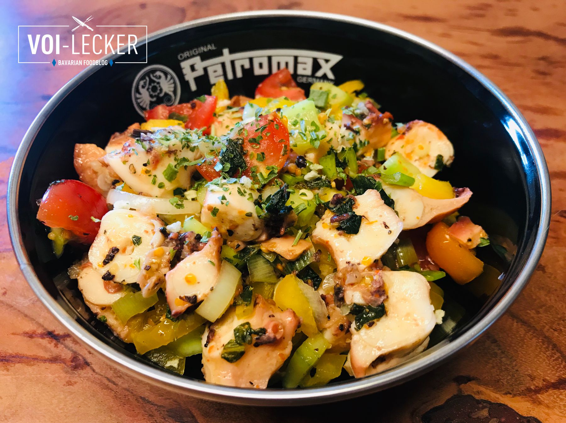 Fertiger Oktopussalat