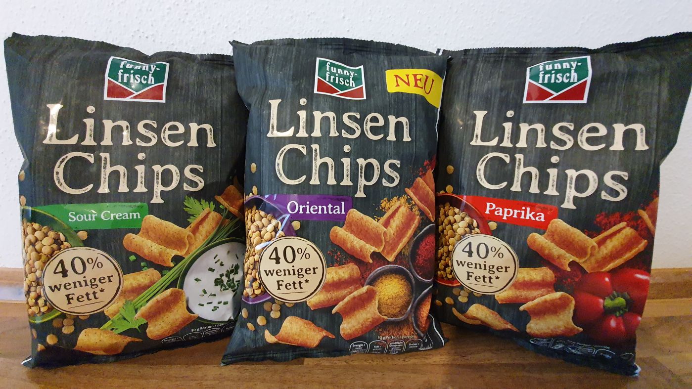 Funny Frisch Linsen Chips Oriental - Food Test Germany 