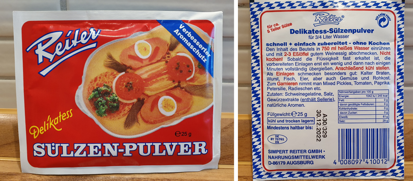 Sülze auf „Sizilianische Art“. Mit Sardellen und italienischem Gemüse