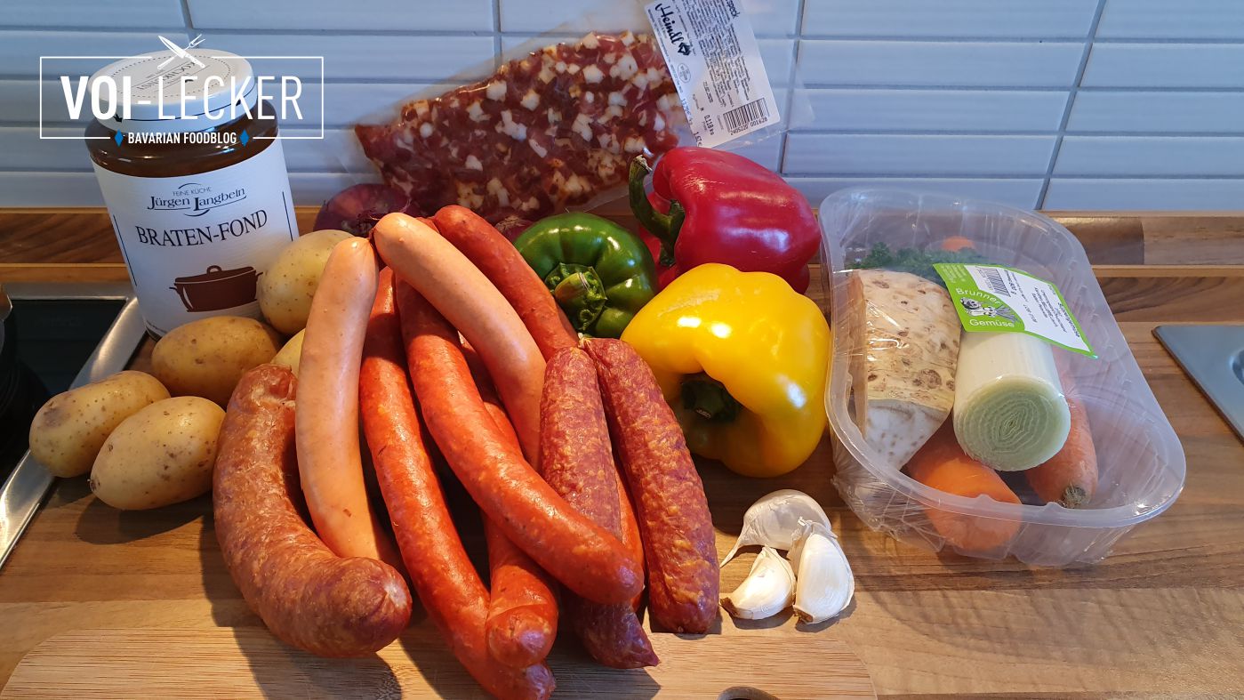 Würstelgulasch Zutaten